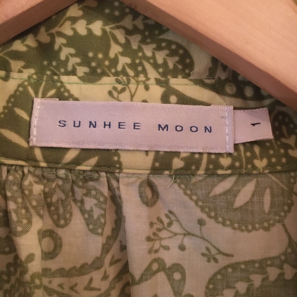 Green Floral Blouse